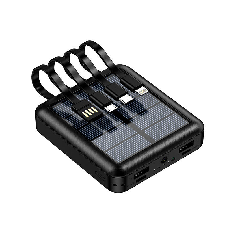 Black solar charger with multiple ports Australia camping