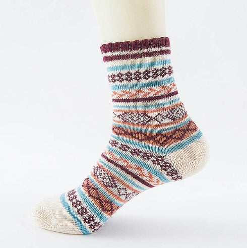 rabbit hair blend socks men’s winter style
