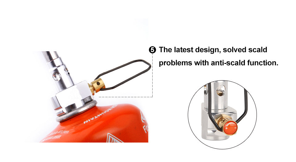 close-up flame control knob stainless burner