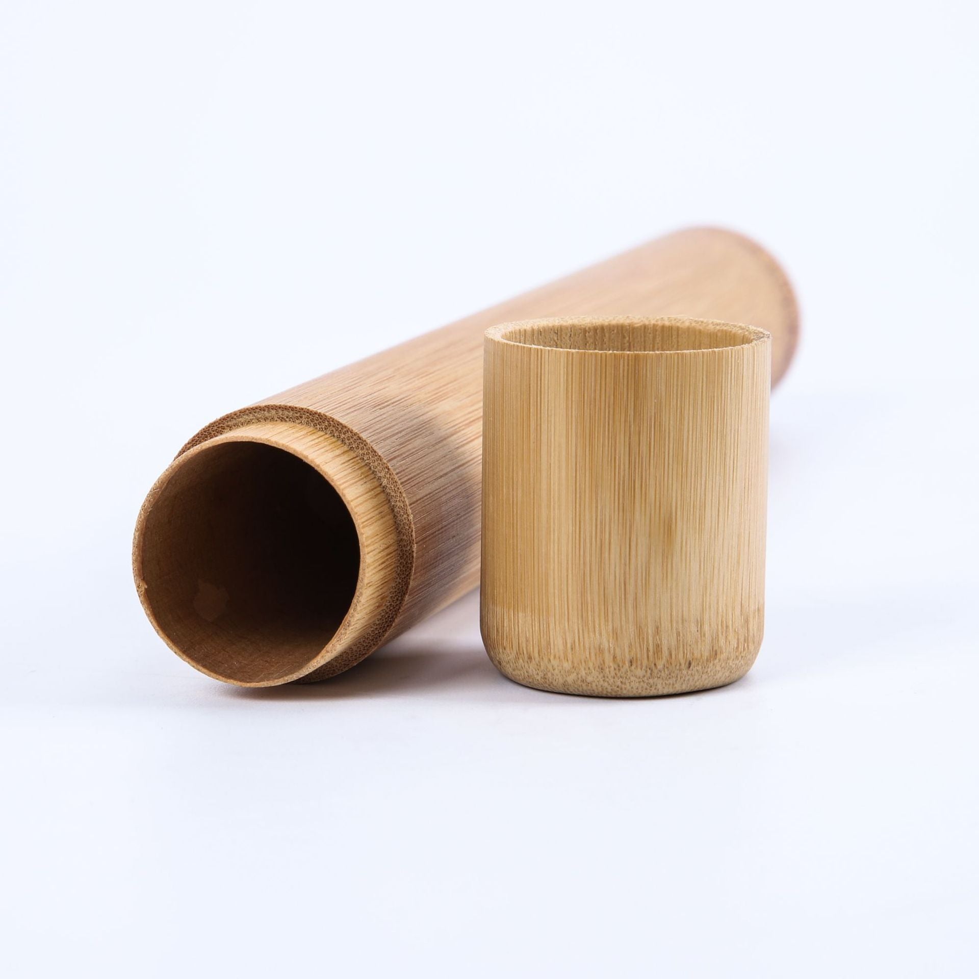 bamboo toothbrush travel case close-up NZ texture