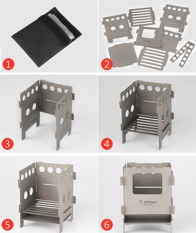 stove folded flat for storage US backpack