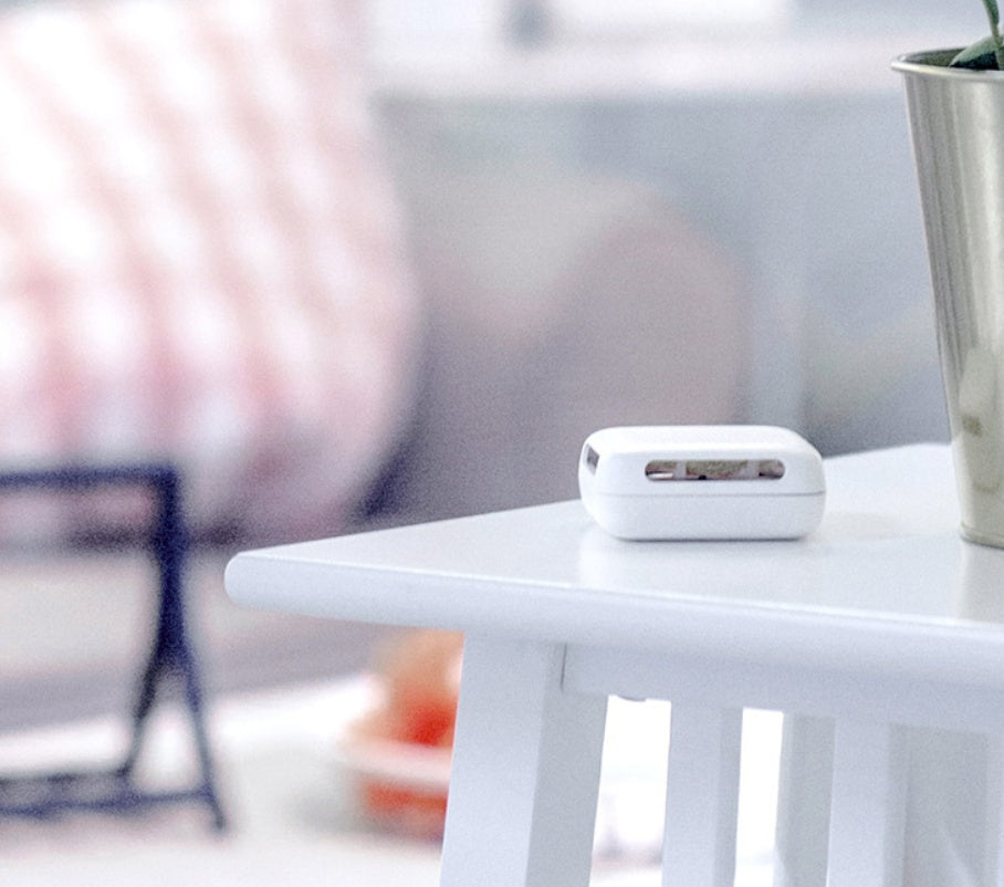 mosquito protection device at room table US evening