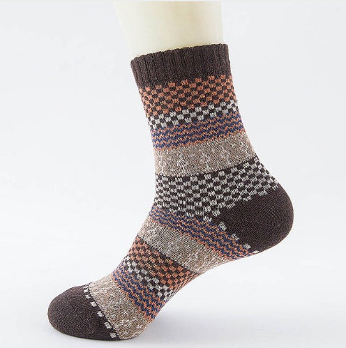 wool blend socks men's cozy cold weather wear