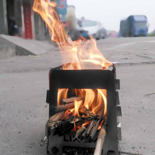 multi-fuel camping stove heating pot UK outdoors