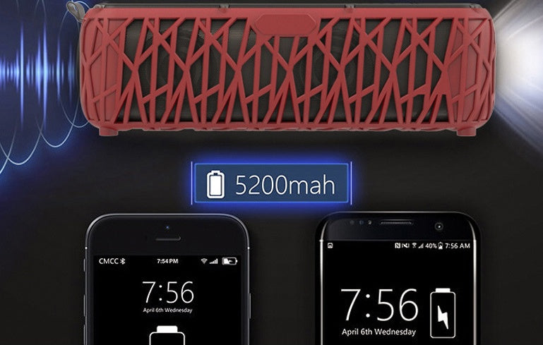 Eco-friendly solar speaker T61 Bluetooth, 60h continuous use—great for hiking & travel