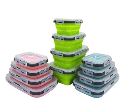 folding silicone lunch box United States school use