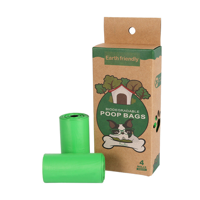Biodegradable poop bags with a cardboard box for Canada trail