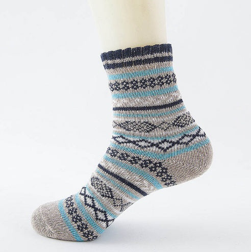 rabbit hair blend socks women’s winter style