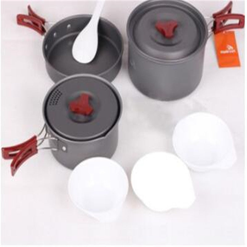 camping pot and pan set lightweight outdoor kit