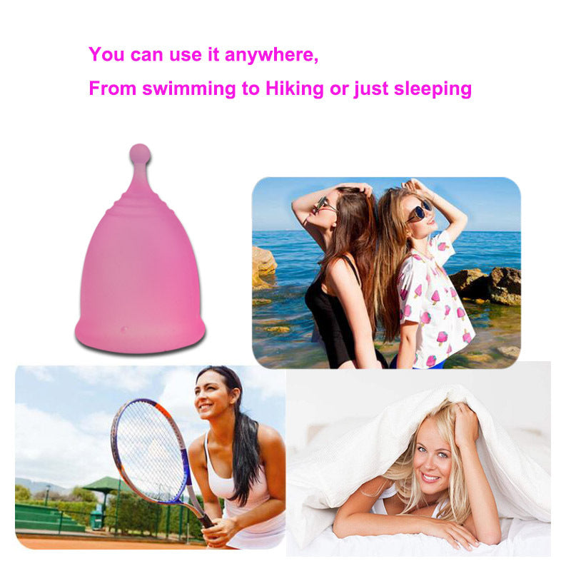 Women’s silicone menstrual cup, washable & durable—ideal for UK travel & eco living
