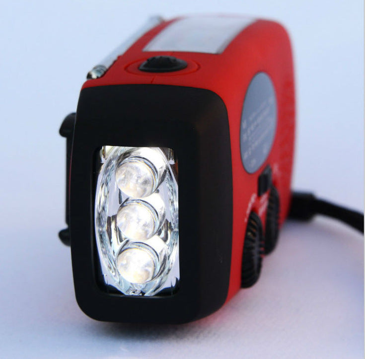solar panel top radio flashlight Australia outdoor use