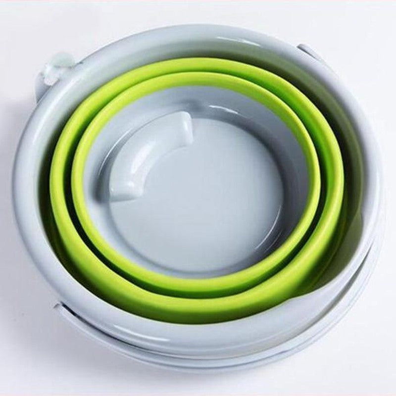 silicone collapsible bucket travel US campsite