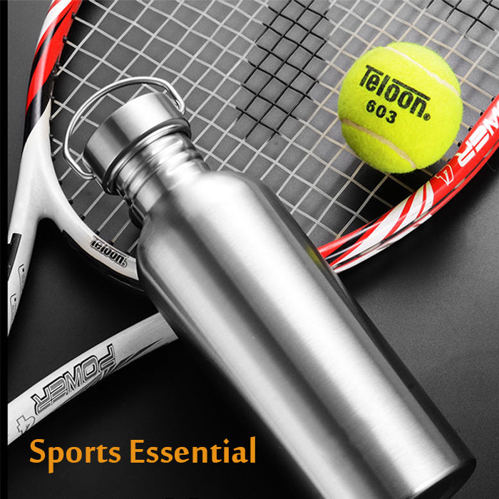 Reusable insulated steel bottle for UK travel, sports, and gym