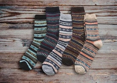 winter socks for outdoor camping and trekking, thermoregulating, soft, and sustainable