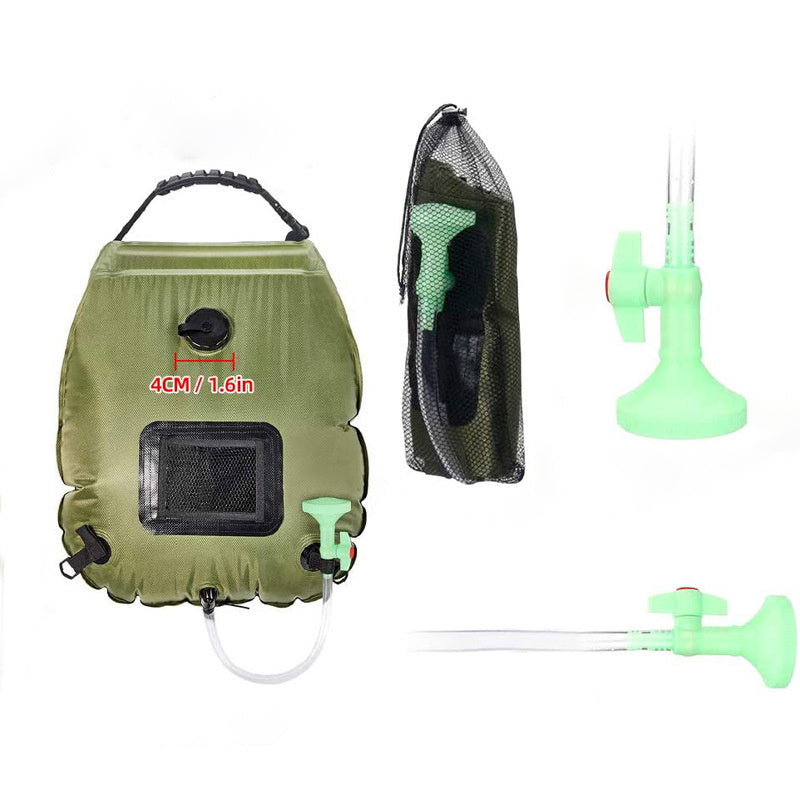 portable outdoor solar shower bag with hose UK.  