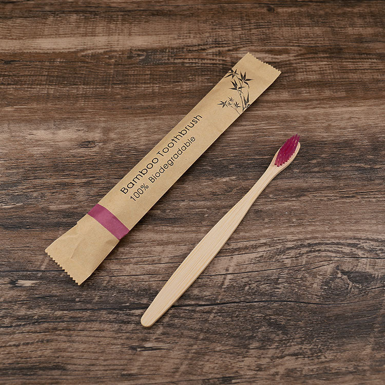 Travel friendly bamboo toothbrushes – soft charcoal bristles, eco sustainable handle