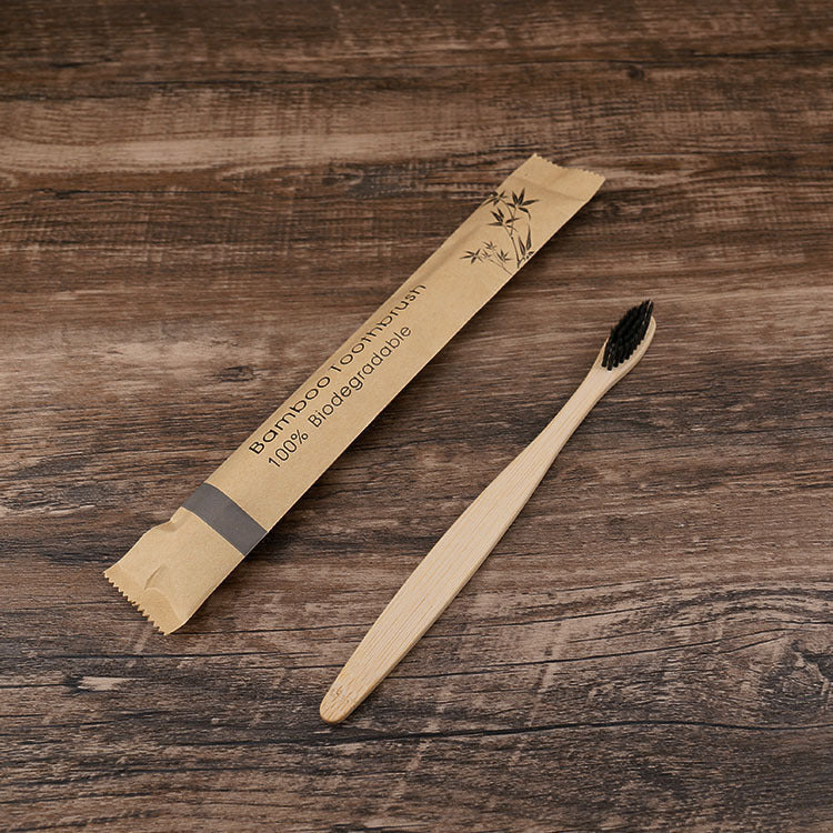 Plastic free bamboo toothbrush with charcoal clean – eco-conscious oral hygiene