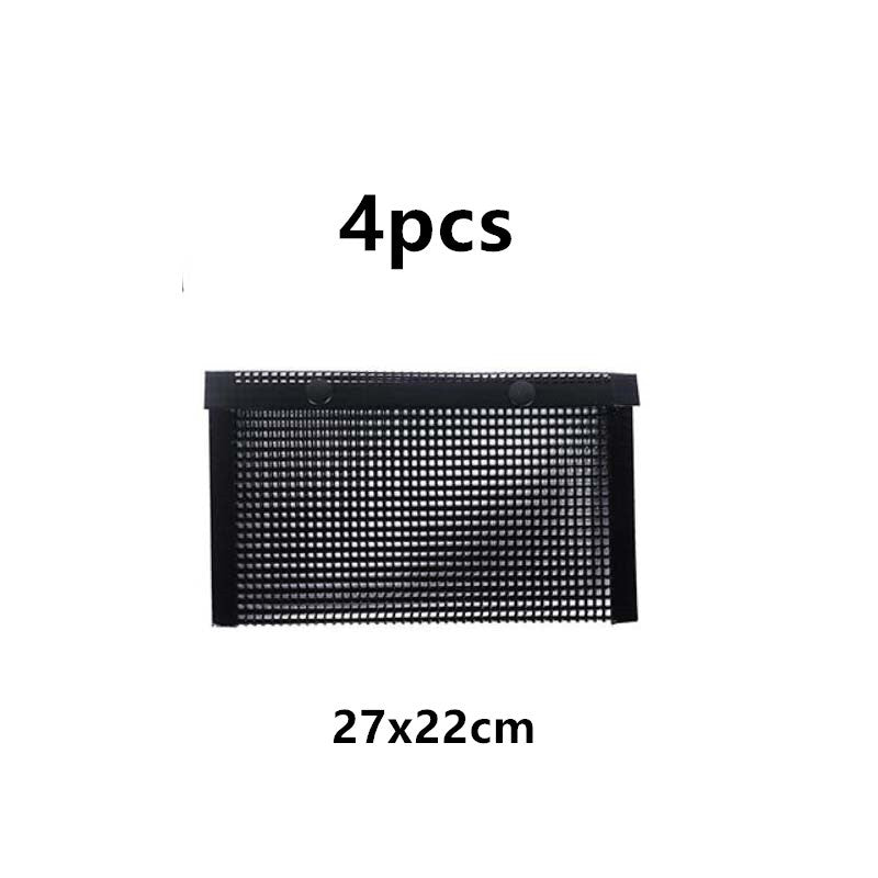 Black mesh screen with dimensions 27x22cm and quantity '4pcs' on a white background