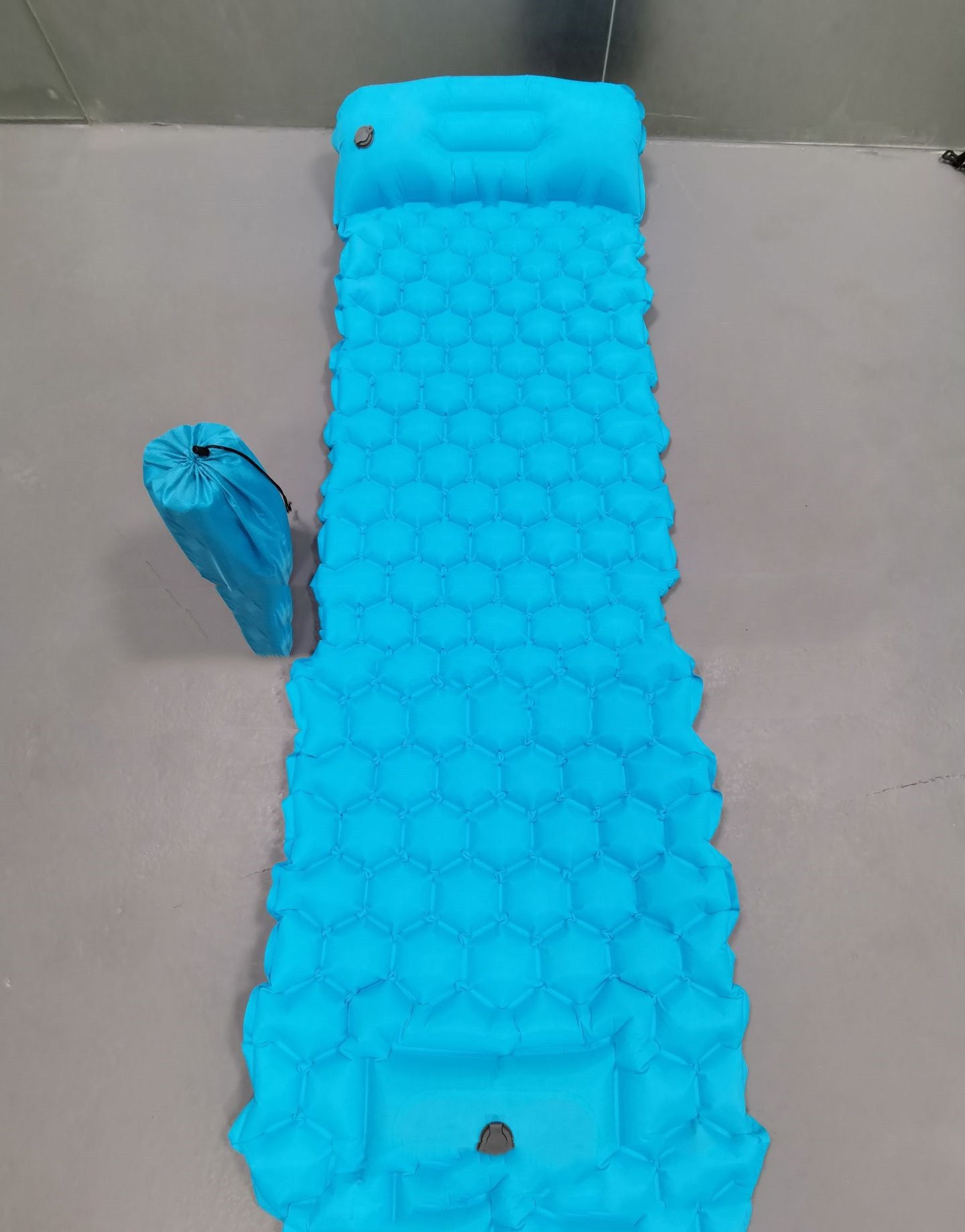 ultralight inflatable sleeping pad for hiking and camping, compact comfort outdoors