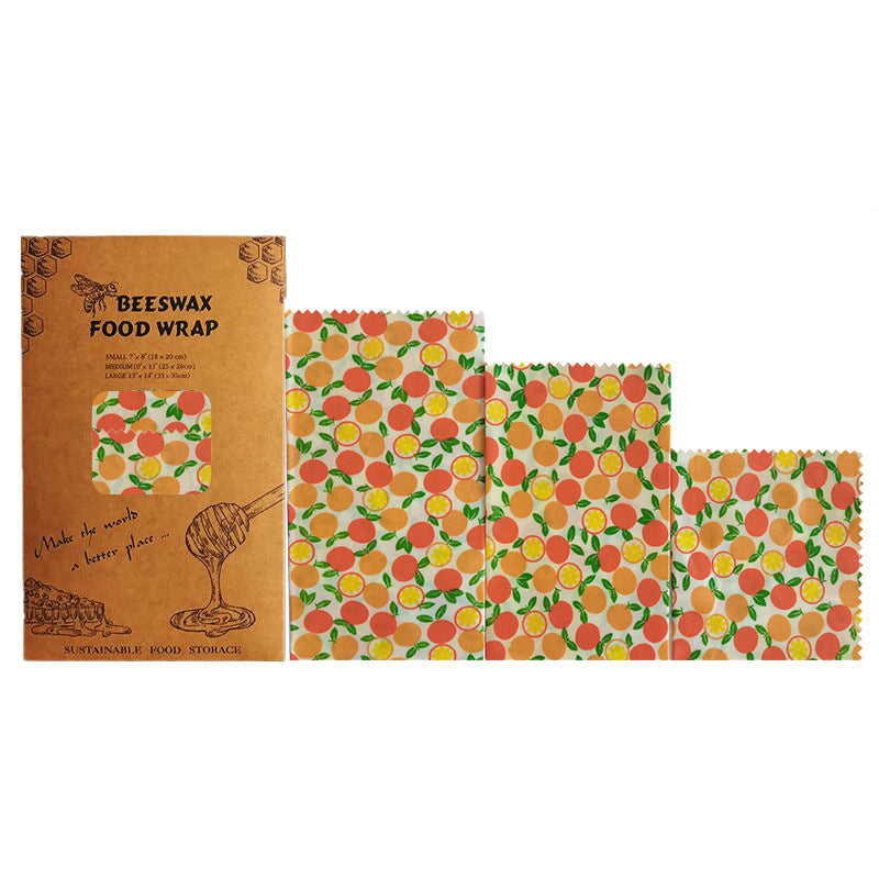 Eco food wrap beeswax reusable and washable covering