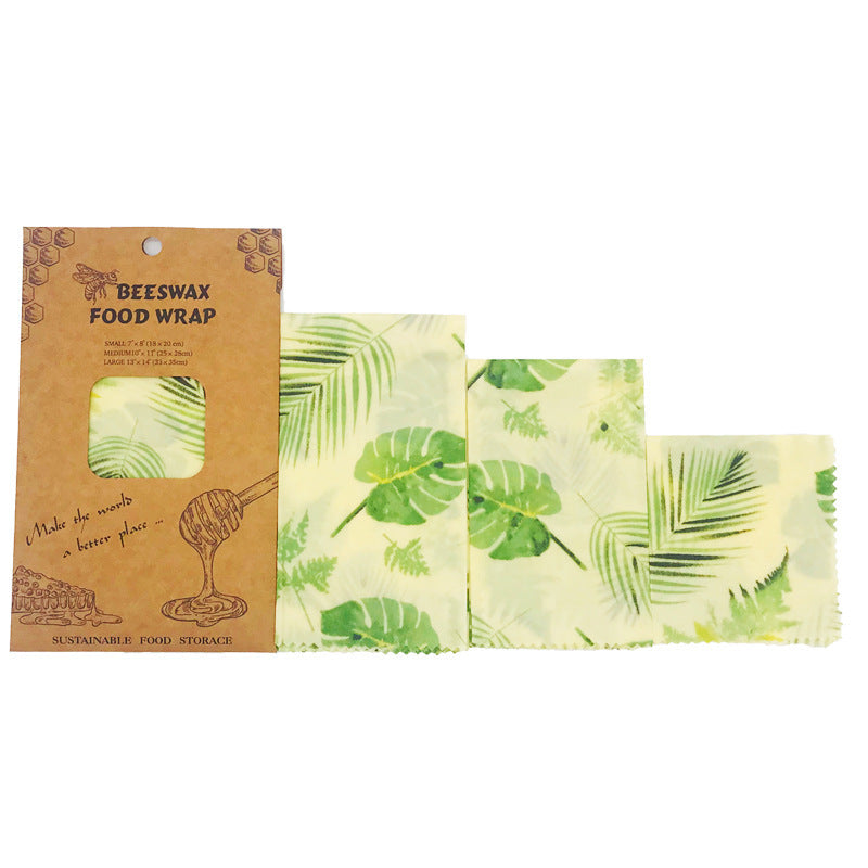 Beeswax food cloth reusable zero waste wrap.