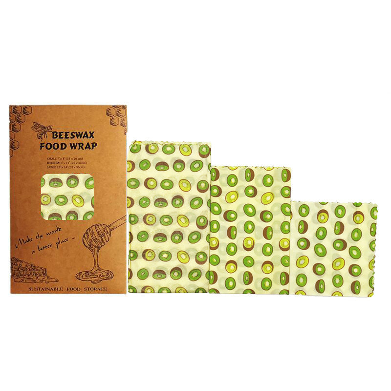 reusable eco beeswax wrap for lunchbox and snacks