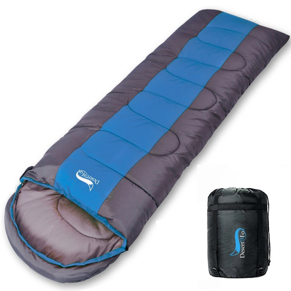 warm cotton fill sleeping bag UK camping trip