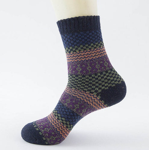 eco wool blend socks men's cozy cold weather wear