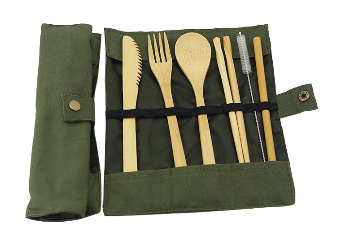 bamboo utensil pouch New Zealand sustainable dining