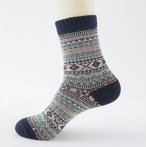 striped wool socks Canada winter fashion