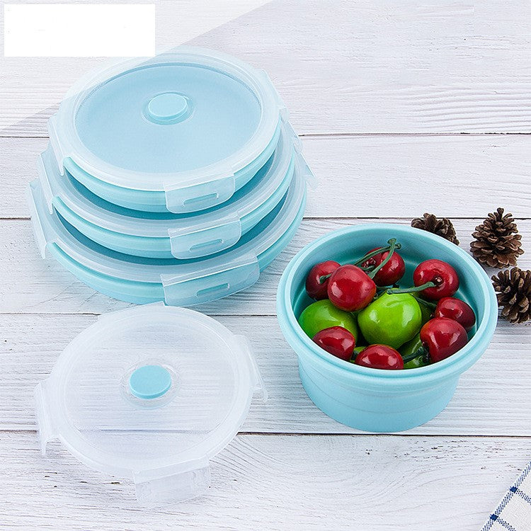 open Pack & Go lunch box full of fruits for work lunch break