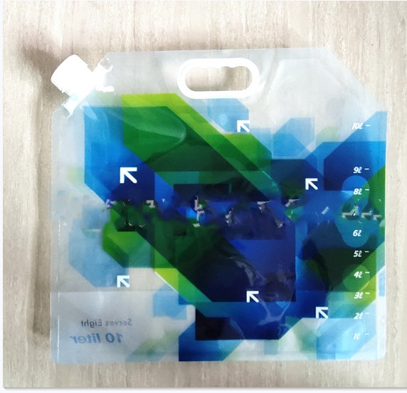 emergency water storage solution bag used in disaster kit