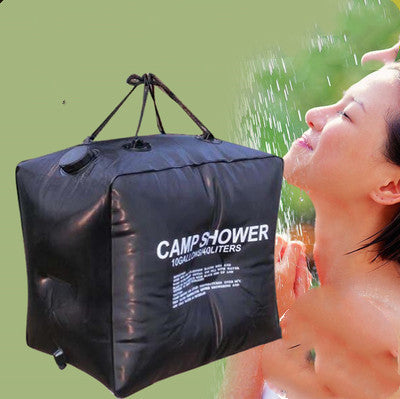 camping hygiene solar bag hanging branch US forest