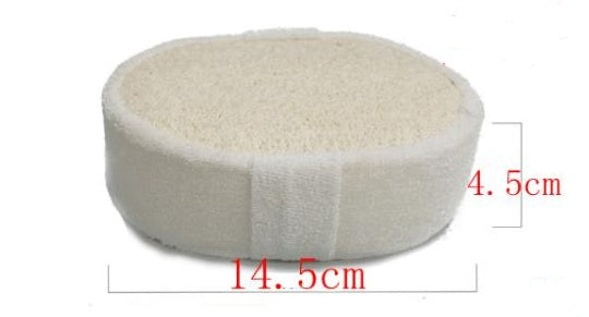 Natural loofah bath sponge for exfoliating skin