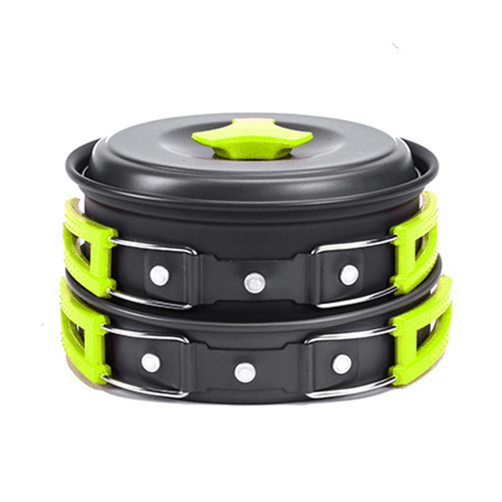 lightweight eco-friendly camping cooking set with utensils