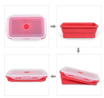 eco silicone lunch box Canada portable camping food storage