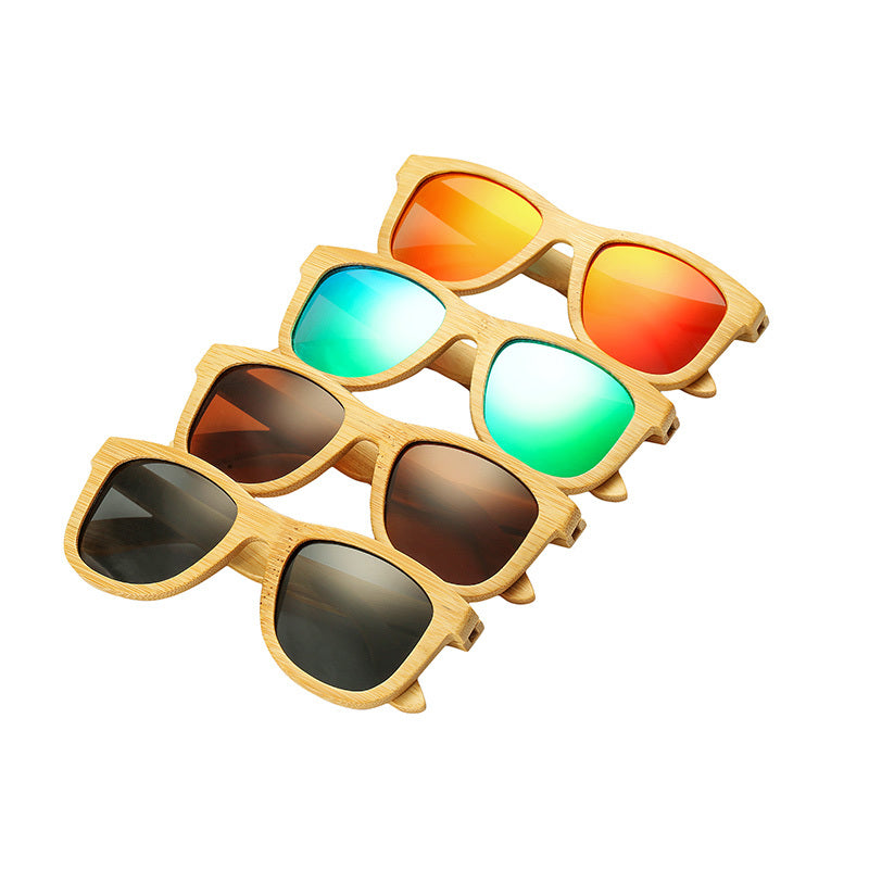 handmade bamboo polarized sunglasses eco-friendly wooden frame UK
