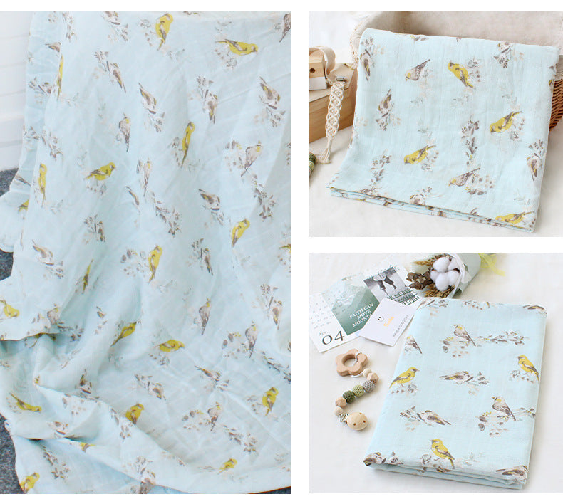 organic cotton baby swaddle blanket Canada nursery