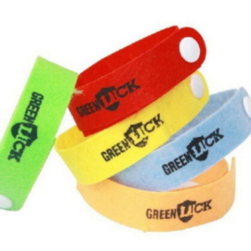 kids and adults wearing mosquito wristband Australia camping
