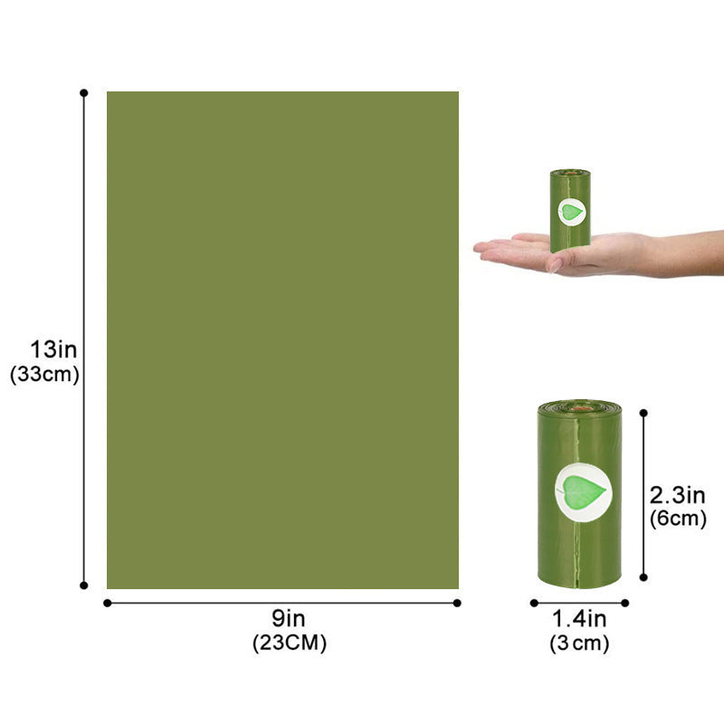 compact dispenser with waste bags UK trail and dimensions
