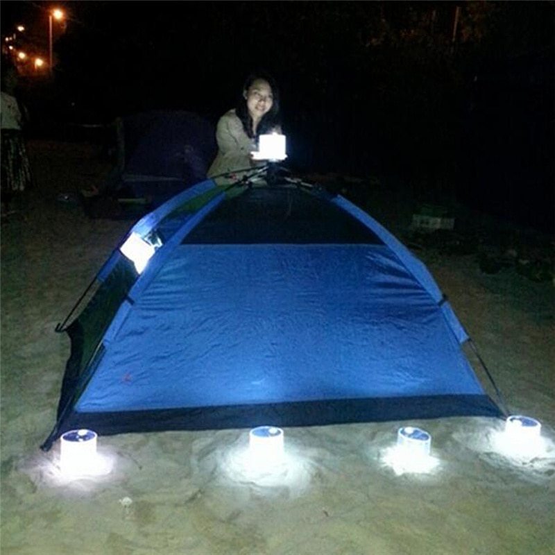 inflatable solar LED lamp US camping gear