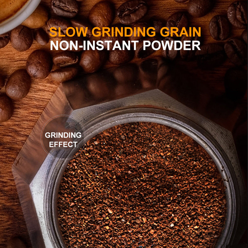 Jar of ground coffee with coffee beans 