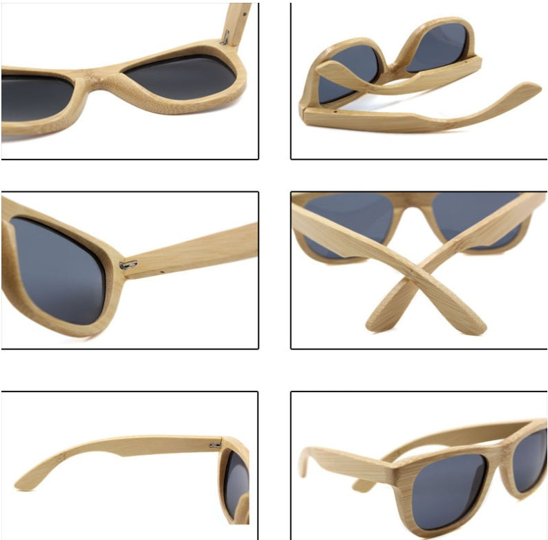 eco bamboo polarized sunglasses UK sale with UV400 lens protection