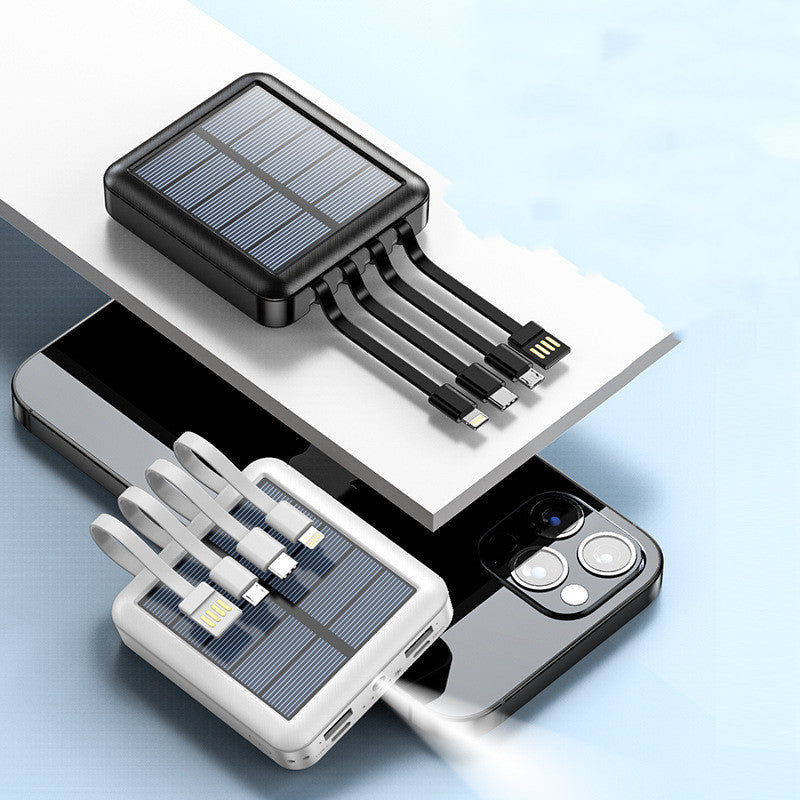 Solar-powered device with multiple ports on a UK smartphone