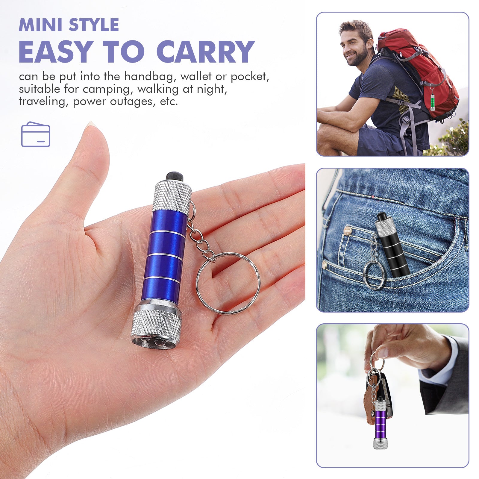 mini keychain flashlight US everyday carry