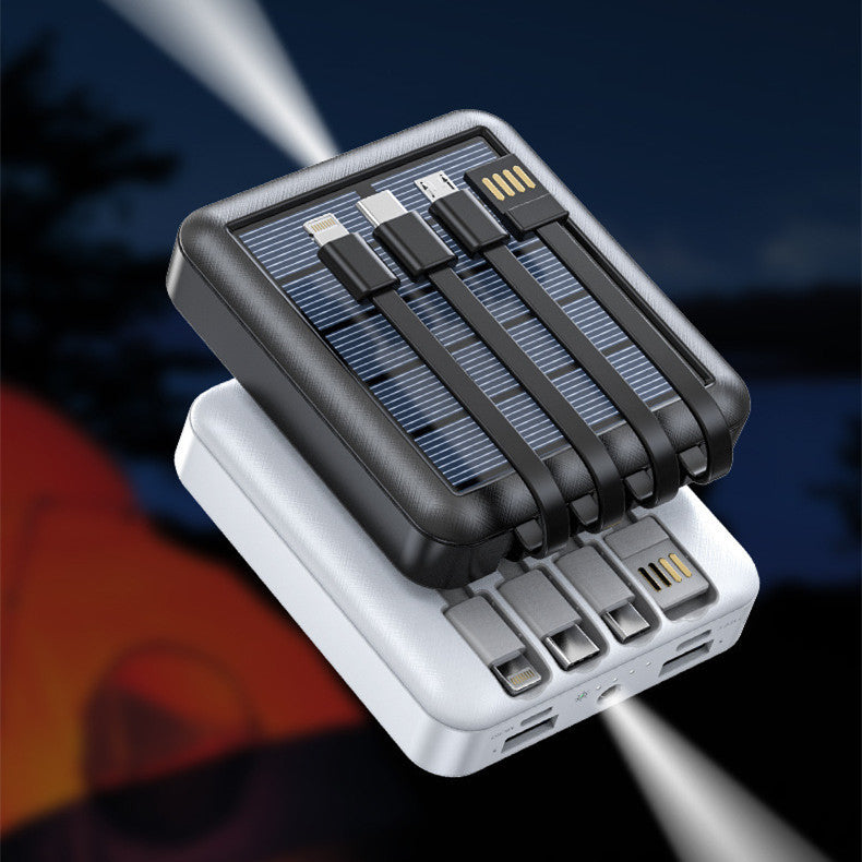 four-line solar power bank charging four devices Canada