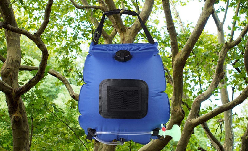 travel shower setup New Zealand outdoor adventure