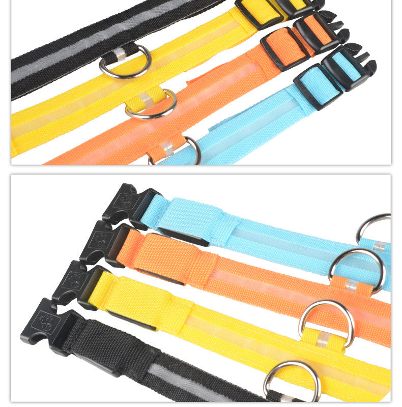 adjustable glow collar for dogs and cats
