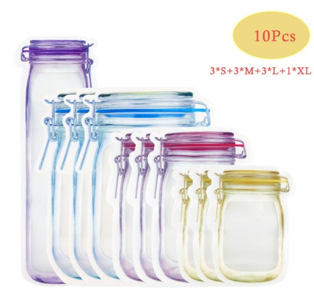 plastic snack bag sealed airtight for freshness