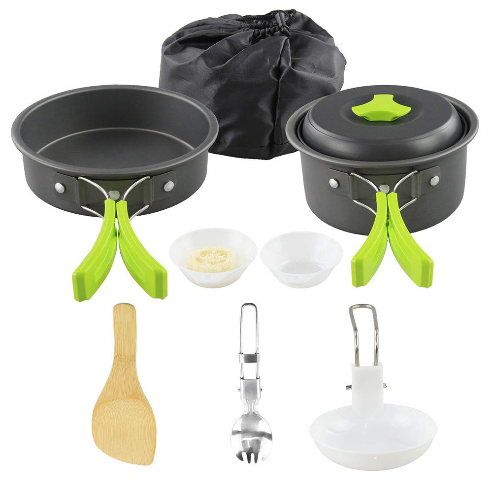 eco cookware set nonstick pan and kettle compact design